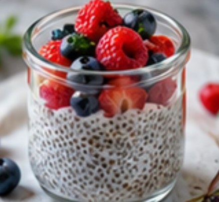 Pudding de chia aux fruits rouges