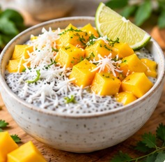 Bowl coco, chia, mangue & citron vert