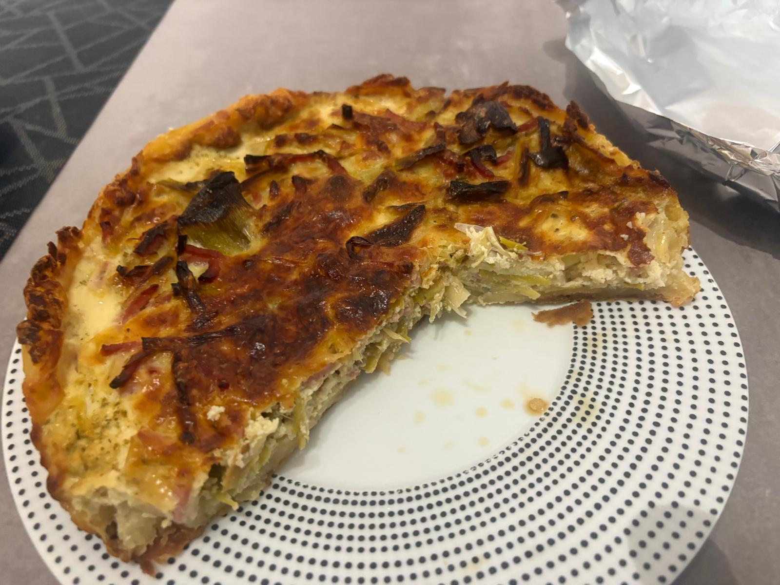 La quiche poireaux & jambon de Carole