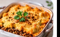 Parmentier patate douce-lentilles
