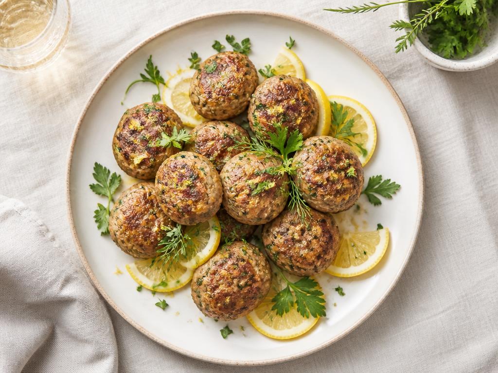 Boulettes de dinde citron-herbes