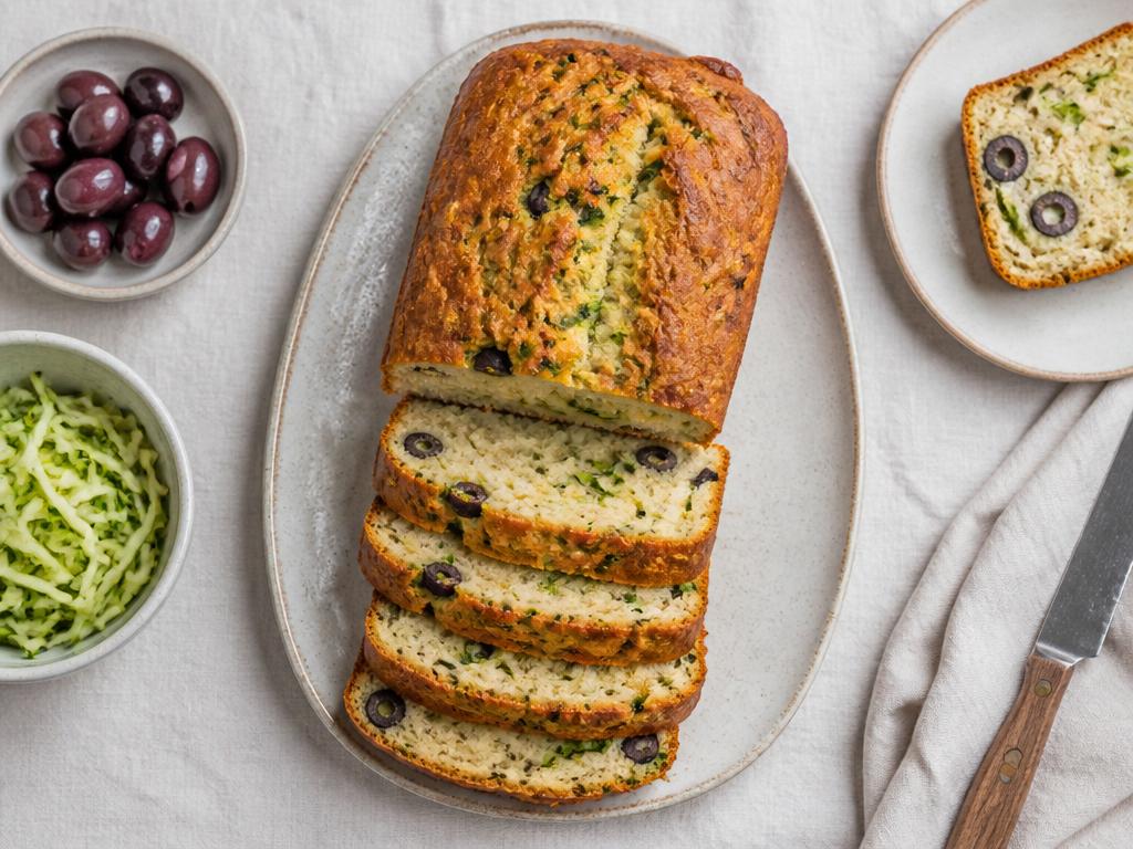 Cake salé courgette-olive