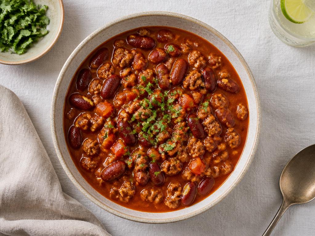 Chili doux de dinde & haricots rouges