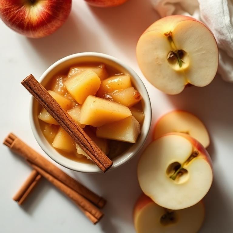 Compote pomme-cannelle maison