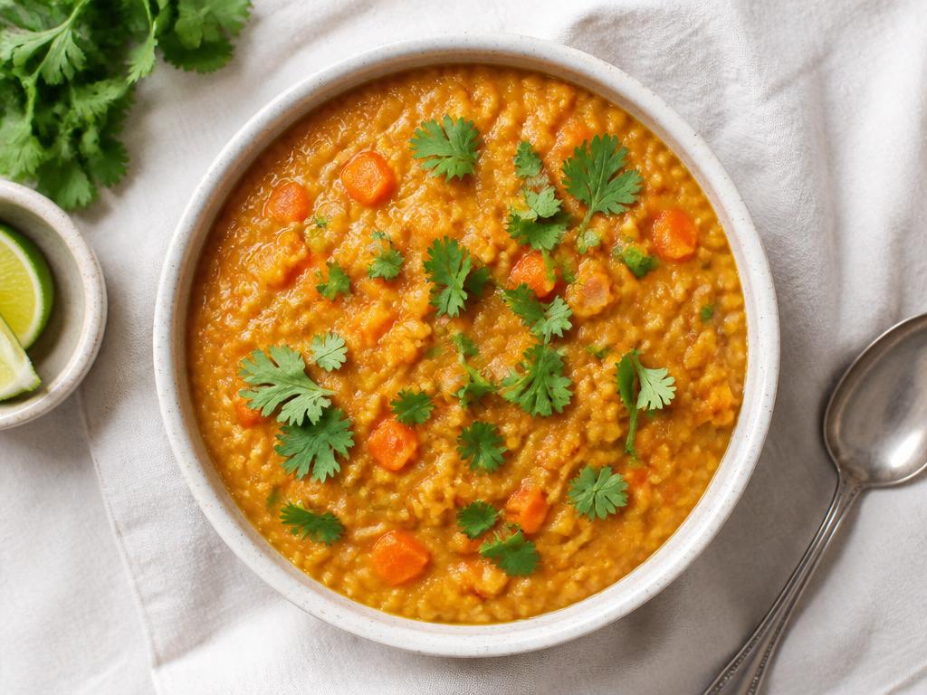 Dahl lentilles corail, carotte & coco