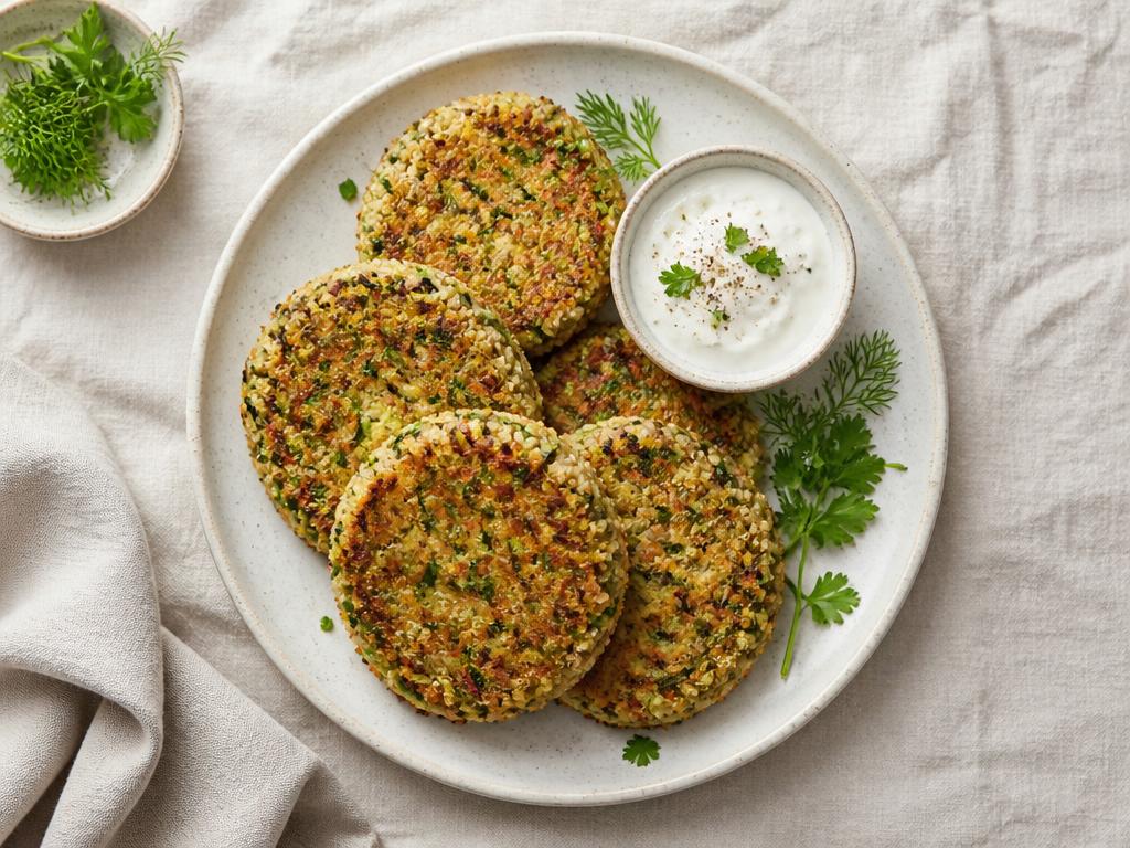 Galettes quinoa-courgette