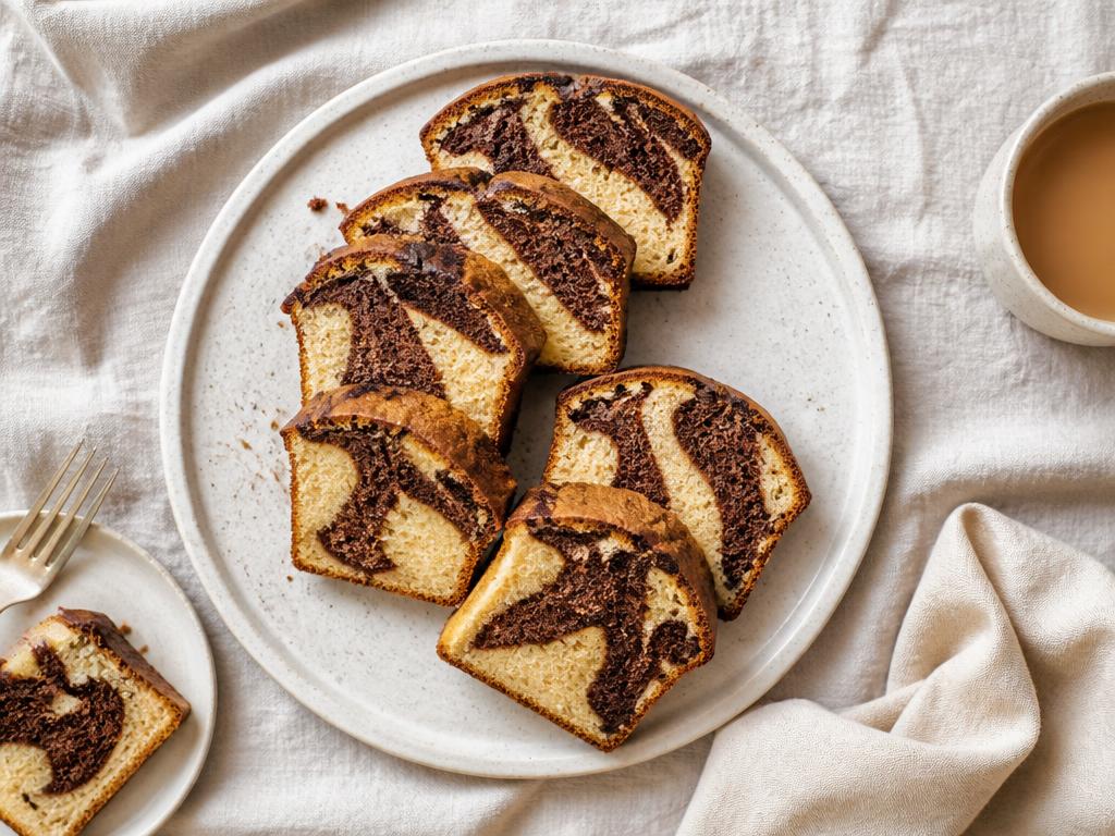 Marbré vanille & chocolat