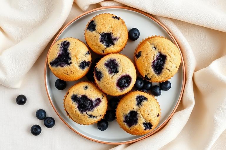 Muffins banane-myrtilles
