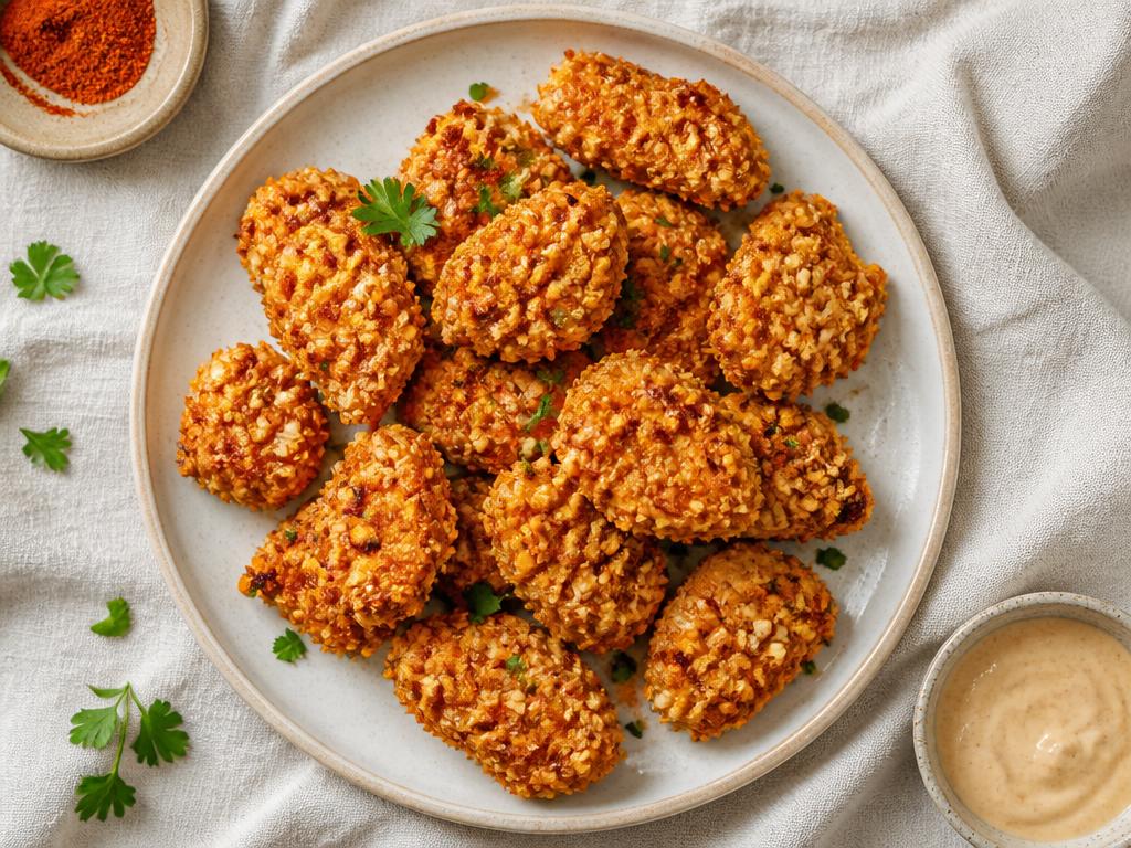 Nuggets de poulet amande-paprika