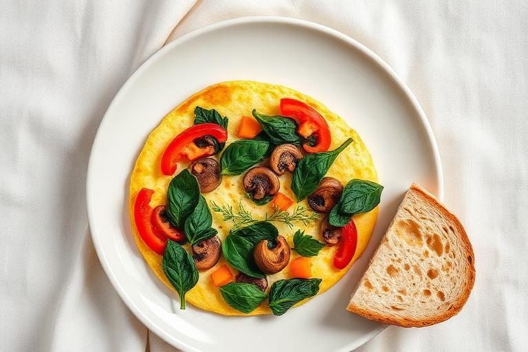 Omelette couleur