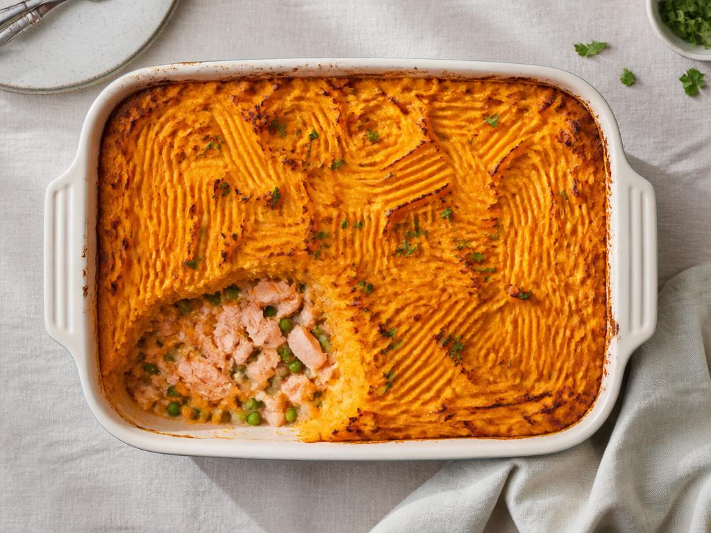 Parmentier saumon & patate douce
