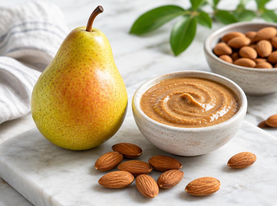 1 poire & purée d'amande