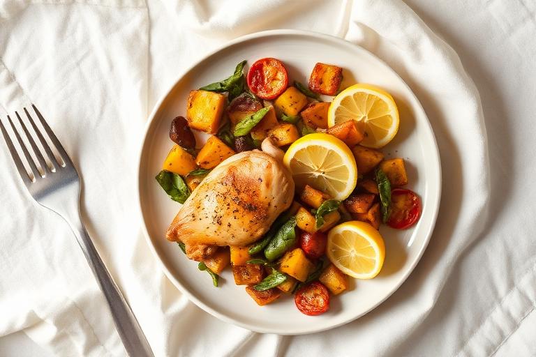 Poulet citron-gingembre & légumes