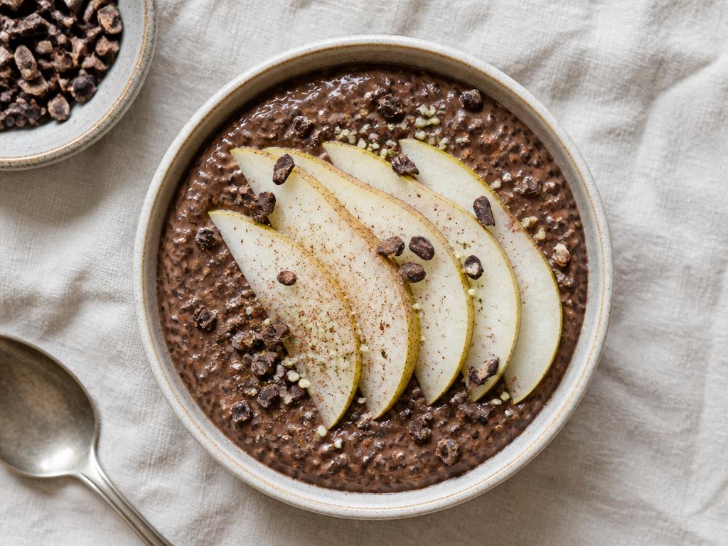 Pudding chia cacao-poire