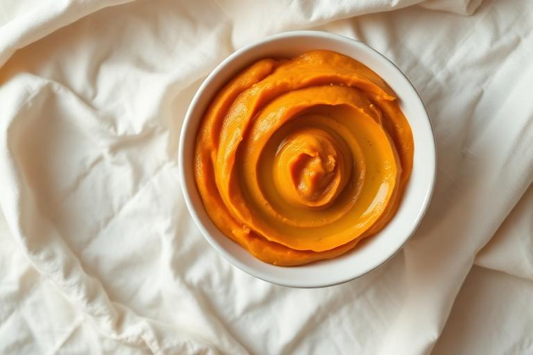 Purée de patate douce