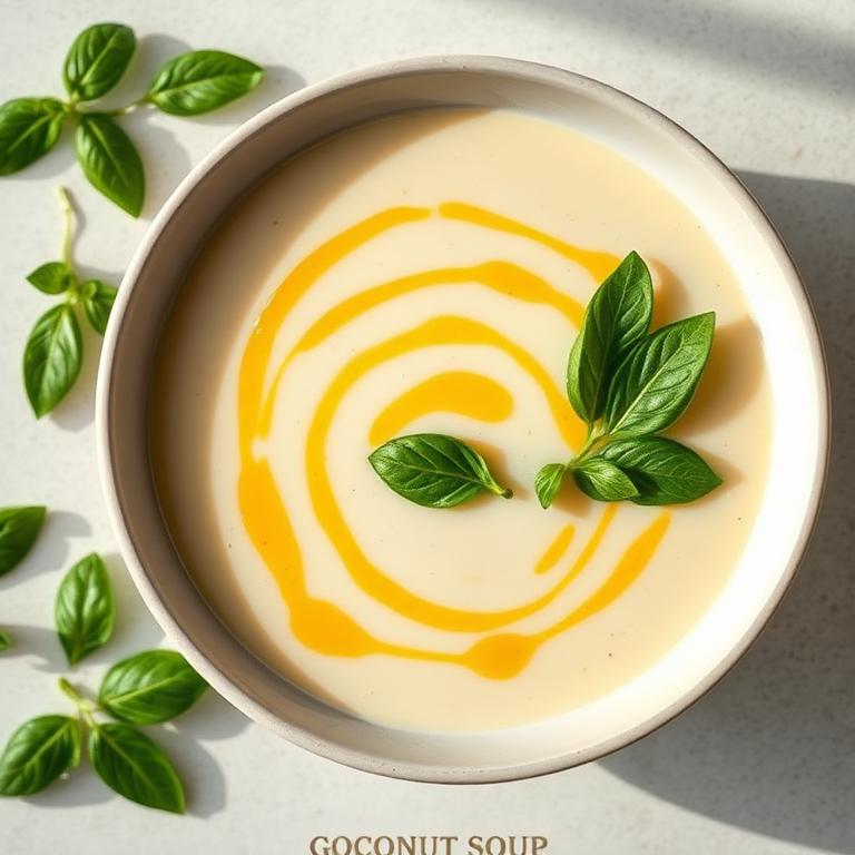 Velouté courgette, coco & basilic